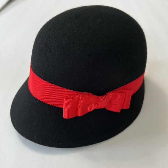 Wool Derby Hat with Bow - Picture 2 of 3
